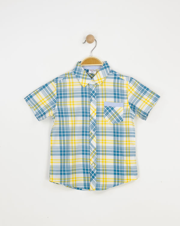 Picture of YF634 BOYS SMART CHECKED SHIRT